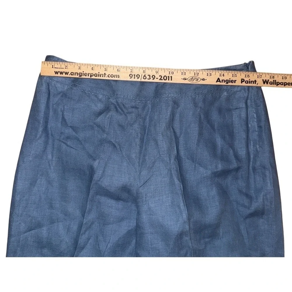 Rafaella Pant Suit Set Womens Size 14 Blue Shimmer Blazer Jacket‎ & Pants